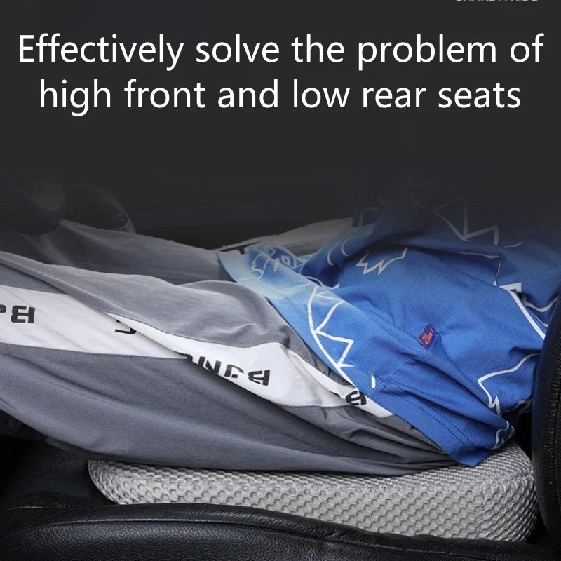 Car Seat Height Pad Thickened Memory Foam Car Seat Cushion for Sedentary Car Drivers Anti-Slip Beveled Design Leveling Pad