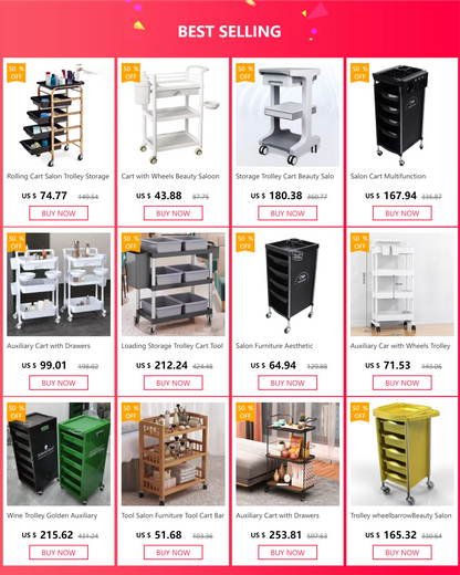 Loading Storage Trolley Cart Tool Service Cart Auxiliary Tool Trolley Carrito De Almacenamiento Con Ruedas Organizer Cart ST042