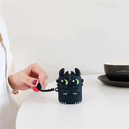 Dragon For Airpods 1 2 3 4 Pro Pro 2 Pro 3 Cute Silicone Earphone Case Accessories Cover