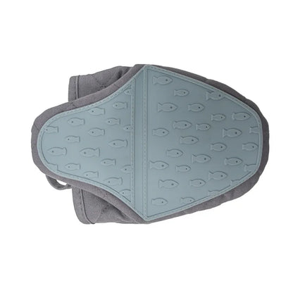 1PCS Fish Shaped Silicone Anti Scald Oven Gloves Kitchen Silicone Gloves Tray Dish Holder Oven Gloves Multi-purpose Gloves