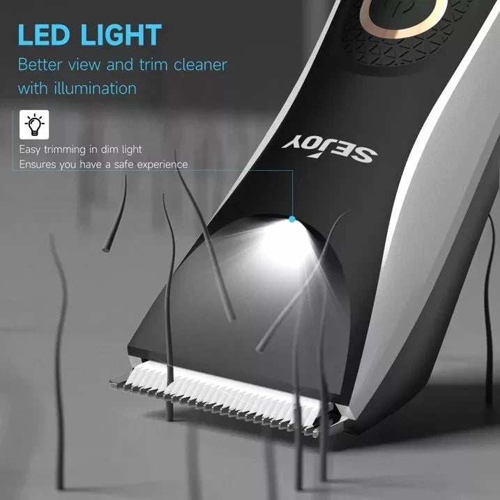 Sejoy Professional Hair Clippers Cordless Electric Hair Trimmer Shaving Machine Cool Design Cutting Barber Beard
