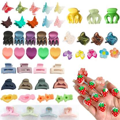 Mini Hair Claw Clip Doll Hair Pin Hair Clip For Toys Hair Decorative For Dolls Headwear Accessories Miniature Hairpins grab clip