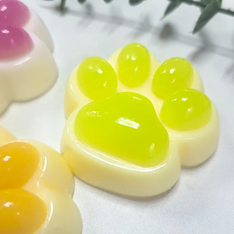 Soft Taba Squishy Cat Paw Fidget Toys  Sensory Stress Relief Toy for Kids Adults Anxiety Relaxation, Squeeze Gift for Friends