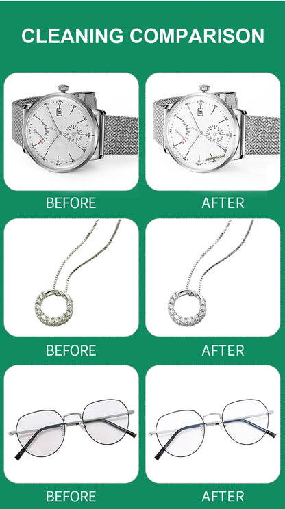 Granbosonic Ultrasonic Cleaner 800ML 1L 40KHz 35W 60W Easy Operation Jewelry Glasses Makeup Washer Bath New Design