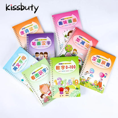 Magic Practice Learning Numbers In English Painting Practice Art Book Baby Copybook For Calligraphy Writing Kids Practice Book