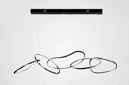 Modern Simplicity Circle LED Pendant Lights for Dining Living Home Decor Hanging Ring Chandelier Lamp Fixture