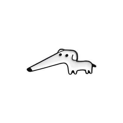 Cute Proboscis Dog Enamel Pins Custom Let Me Do It For You Brooch Lapel Badges Cartoon Animal Pet Jewelry Gift For Dog Lovers