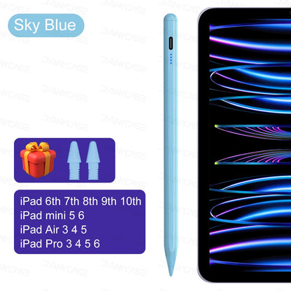 For iPad Pencil 2025 M3 Stylus Pen for Air 6 M2 Pro M4 M5 with Palm Rejection for iPad Pro 11 12.9 13 7/8/9/10/11th mini5 6 7 ﻿