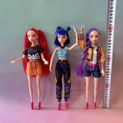 2025 NEW Kpop Demon Hunters Action Figure Vinyl Doll Toy Kawaii Huntrix Anime Figures Rumi Mira Zoey For Children Christmas Gift