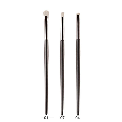 1pc White Pony Hair Eyeshadow Makeup brushes Small Smudge Precision Crease Detail Bevel Eye Shadow Make up brush Liner Lip