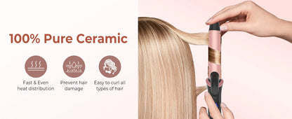 Ceramic Mini Hair Curler 25mm Travel Curling Iron Dual Voltage Curling Wand Small Hair iron Styler Curly Hair Products