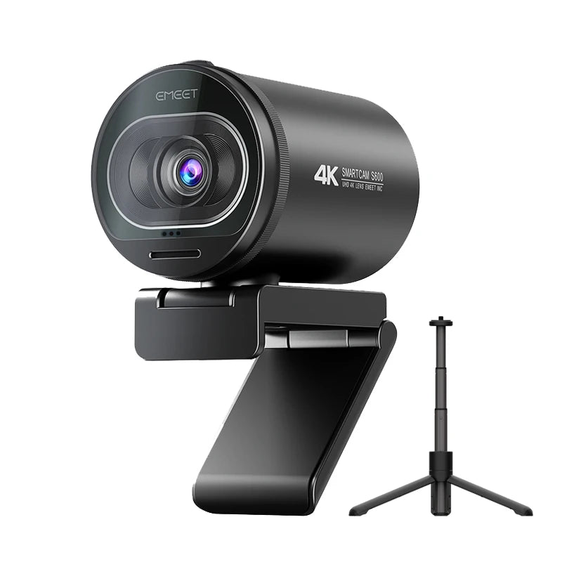 4K Webcam 1080P 60FPS Autofocus Streaming Web Camera EMEET S600 Living Stream Camera With Mics&Privacy Cover for Tiktok/YouTube
