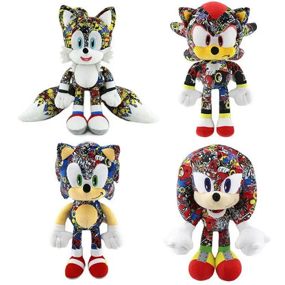 Sonic shadow  peluches toy 20-45cm cartoon hedgehog Amy Rose knuckle tail soft stuffed doll child birthday Sonic peluches toys