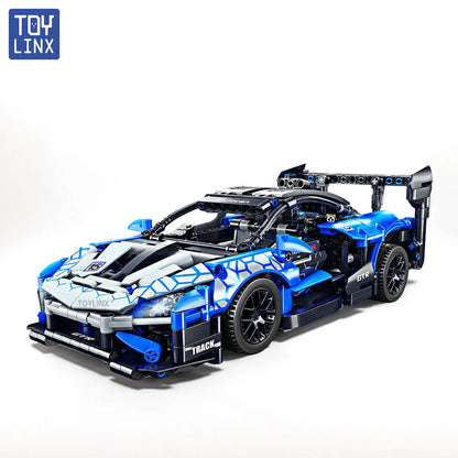 ToylinX 1/18 523 PCS Technical Mechanical Supercar Racing Racing Building Block Assembled Toy Car for Kids Boy Christmas Gifts
