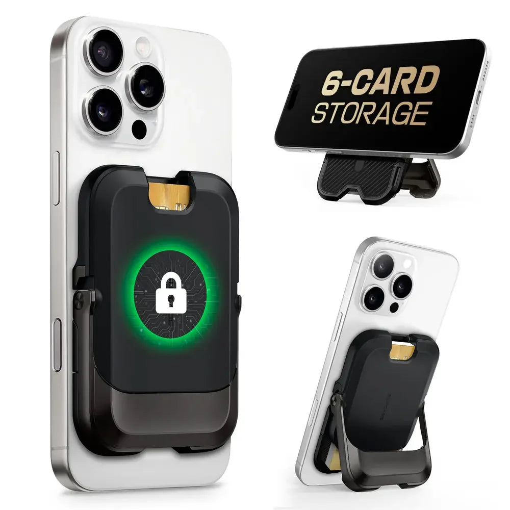 SUPCASE Magnetic Wallet Phone Stand Card Holder for iPhone 16/15/14/13 Series Strong Magnetic Lock Wallet with Stand