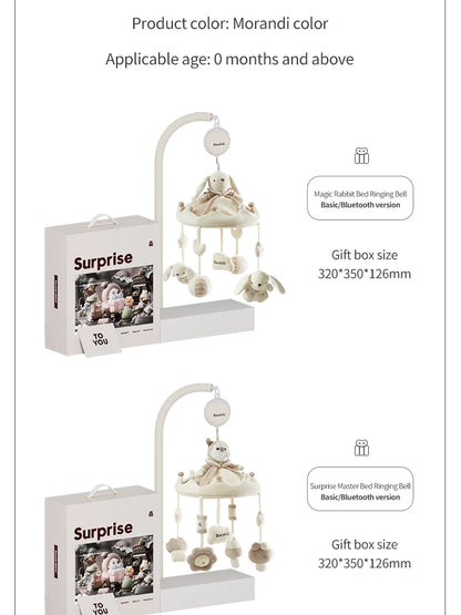 Banshili Music Bed Bell Baby Mobile Cute Cartoon Soothing Boys and Girls Toys Baby Mobile for Crib Baby