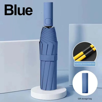 DIXSG 24 Bone Fully Automatic Double Bone Folding Umbrella For Sun UV Protection Rain Resistance And Strong Wind Resistance