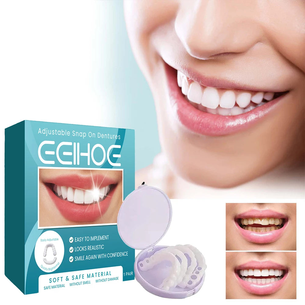Adjustable Dentures Teeth Veneers Restoration Dentures Decorate  Clip in Veneers Teeth Enhance Aesthetic for Teeth Beauty