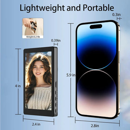 Phone Selfie Monitor Screen Wireless Magnetic Mount Vlog Phone Rear Camera Selfie WiFi Bluetooth Connection for Selfie Live