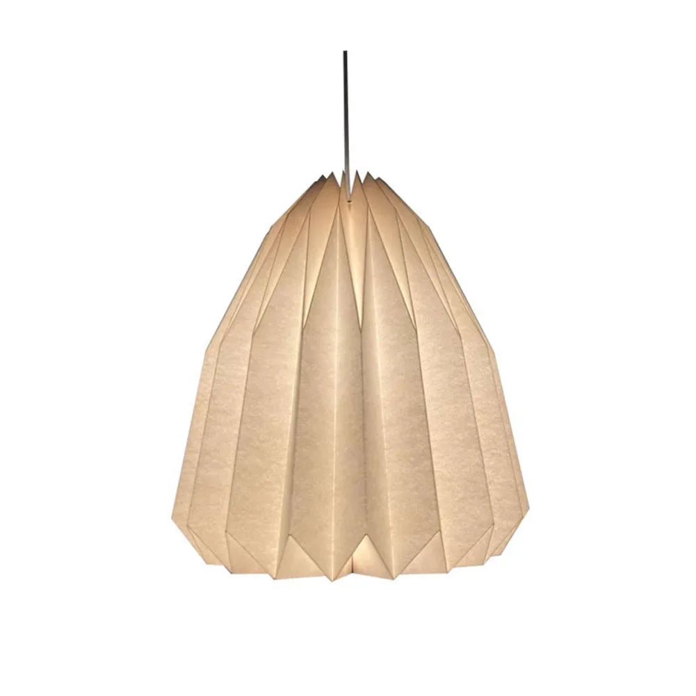 Nordic Creative Paper Origami Lantern Shade Foldable Hanging Pendant Light Art Decoration for Living Room Decor Ceiling Light