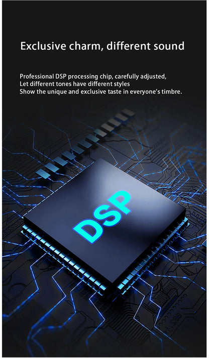 i9 Voice Changer Mini Multiple Audio Effect Bluetooth-Compatible Live Sound Cards Ultra-Thin Portable Live Sound Card Mic Tool