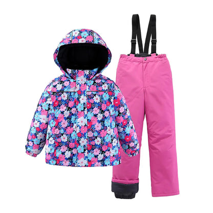 Kids Ski Suit Waterproof Snowboard Jacket & Pants Set - Boys Girls Winter Snow Gear 3-12 Years