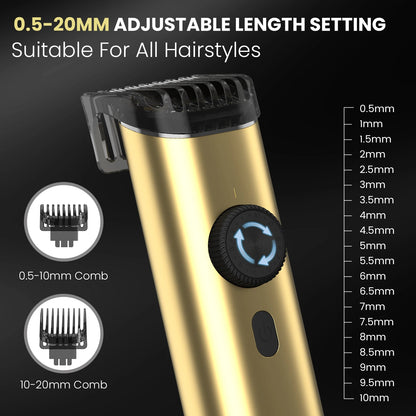 SEJOY Hair Clipper Kit Professional Hair Nose Trimmer for Men Reachageable Waterproof Haircutting Machine,Gold