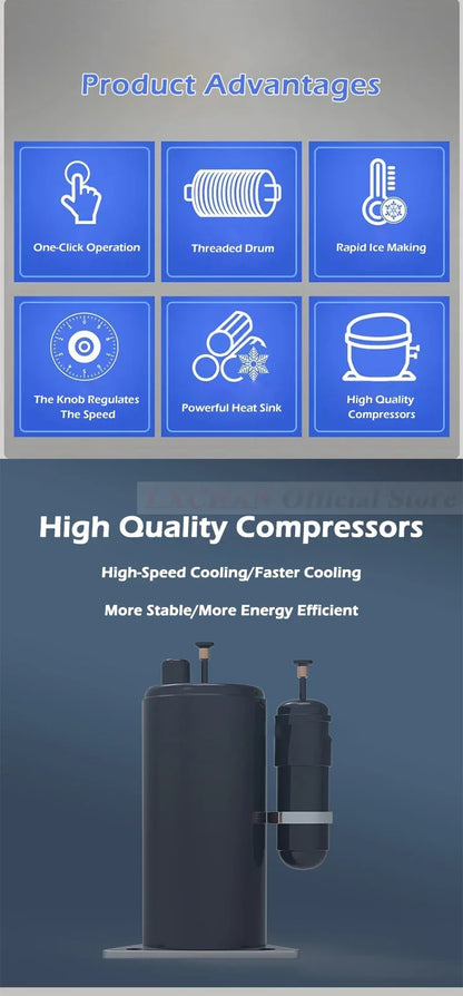 HomeWise 120KG/24H Korean Snowflake Ice Machine Commercial heavy duty Small Milk Mango Bingsu Shaver Smoothie Crusher 110V 220V