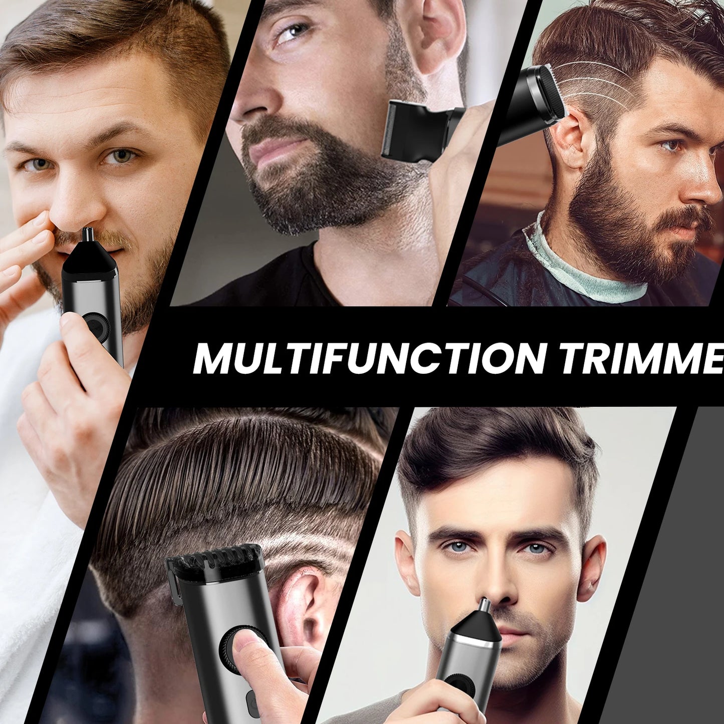 SEJOY Electric Hair Trimmer Kits,Men's Hair Clipper Professional Razor Nose Trimmer Reachageable Waterproof