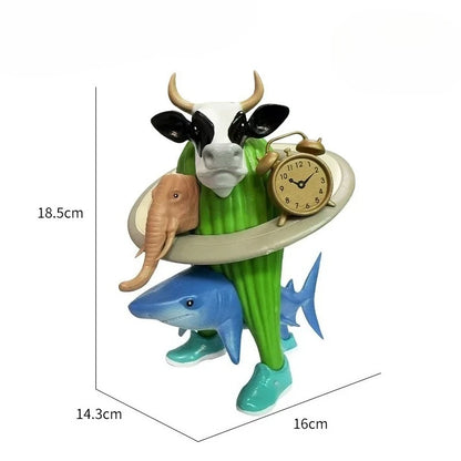 Tung Tung Tung Sahur Tralalero Tralala Italian Brainrot Monster Fusion Edition Anime Action Cartoon Ornament Fun Toy Gift Figure