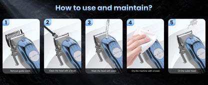 SEJOY Professional Electric Hair Clippers kit for Men Cordless Clippers Hair Trimmers Grooming Set Haircut Machine for Family