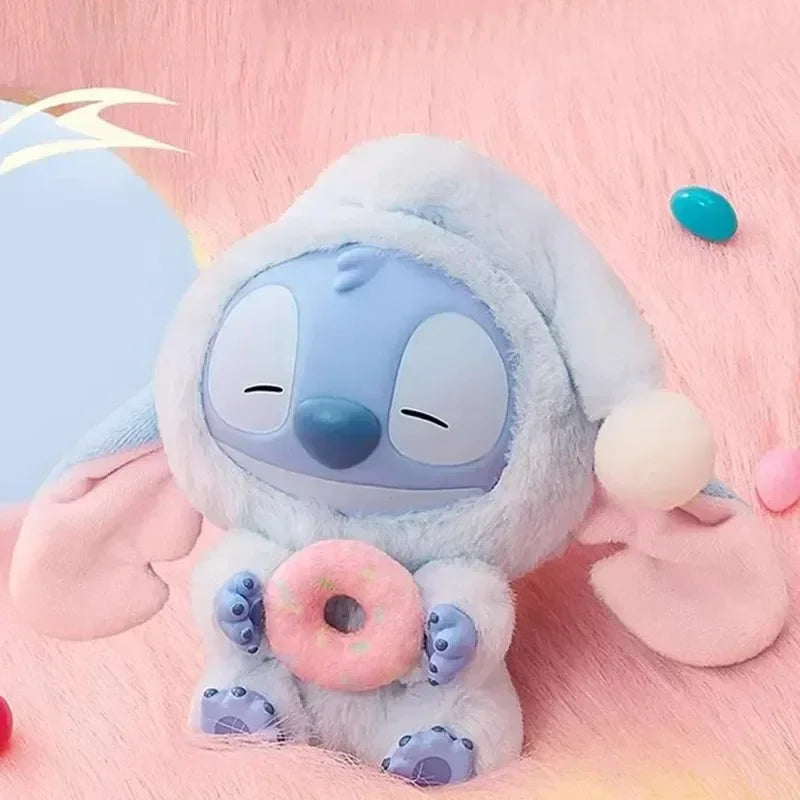 NEW Stitch Eat Something Before Sleep Series Blind Box Plush Dolls Pendant Cute Doll Ornament Mystery Box Surprise Toys Gifts