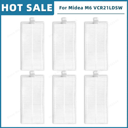 Compatible For Midea M6 VCR21LDSW / Eureka NER600 Replacement Parts Accessories Main Side Brush Filter Mop Cloth