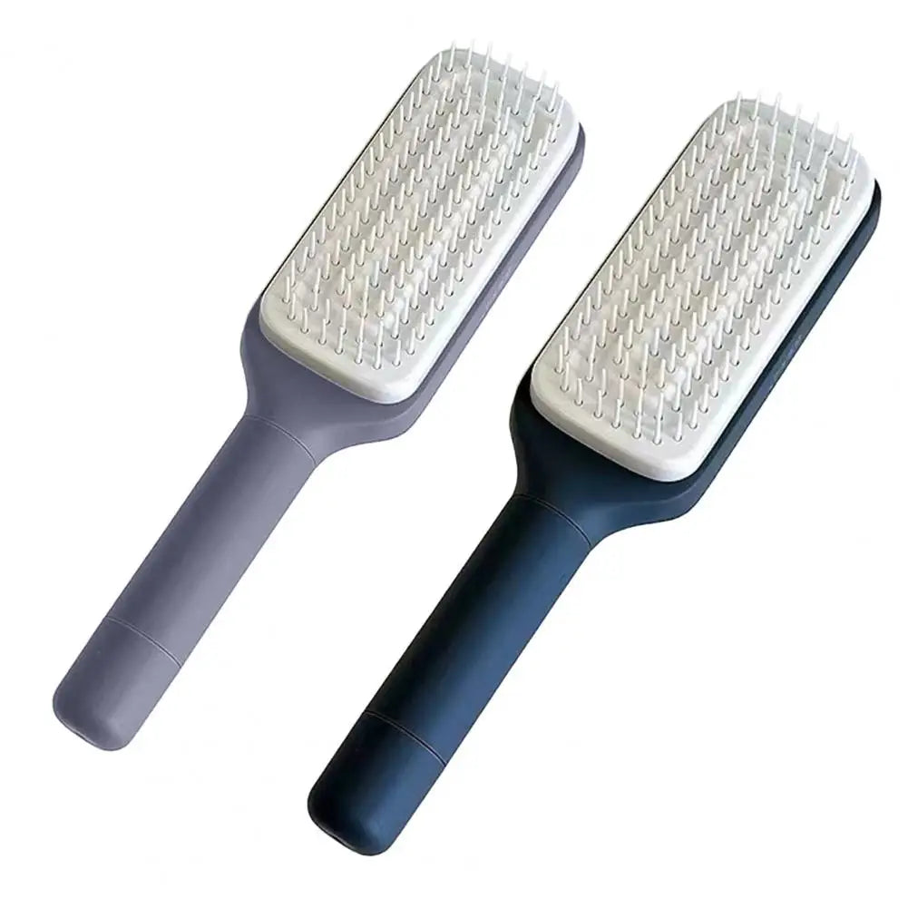 Large Massage Comb One-Key Self Cleaning Hair Brush Anti-static Scalp Massage Hair Comb Women Hairdressing Telescopic Comb