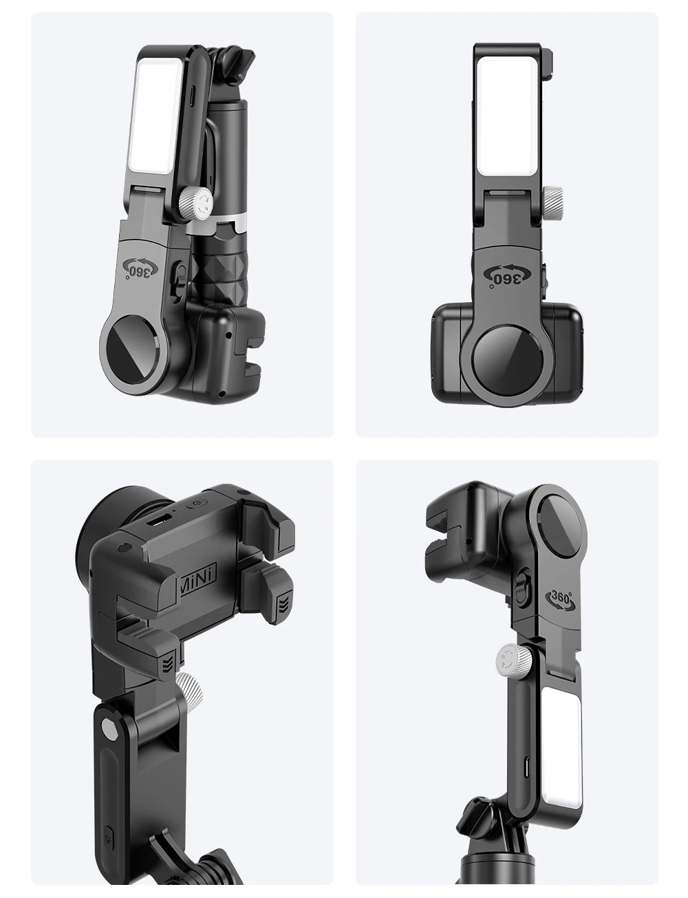 Handheld Gimbal Stabilizer Selfie Stick Tripod For iPhone Android Cell Phone Mobile Smartphone Camera Hand Portable Cellphone