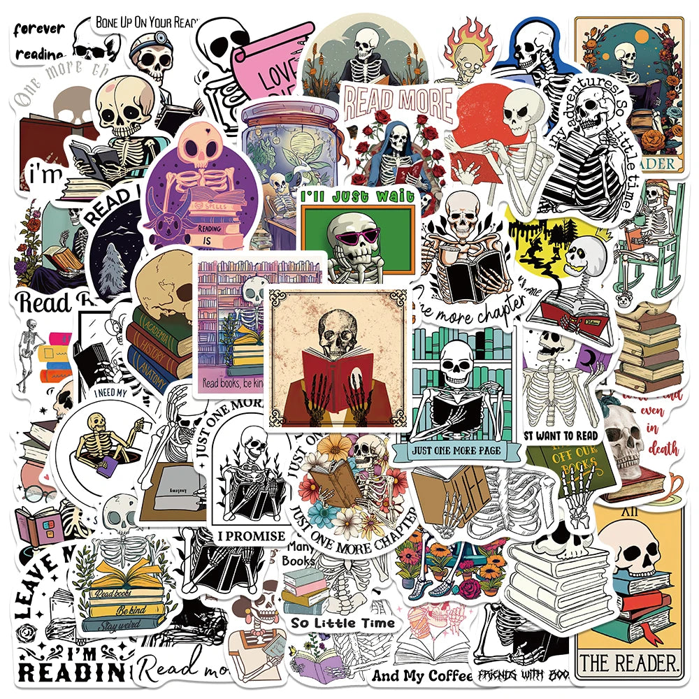 50PCS Smutty Dark Romance Bookish Spice Reader Girl Cartoon Booktok Sticker Aesthetic Car Kindle Ipad Phone Laptop Diary Sticker
