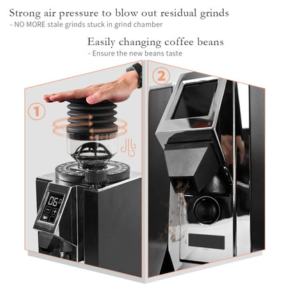 Coffee Beans Grinder Single Dose Hopper/Bellows Coffee Grinder Bean Bin Blowing Cleaning Tools For Eureka Mignon And Helios