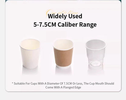 Disposable Cup Holder Cup Extractor Wall Mounted Non Perforated Dust-Proof Moisture-Proof Storage Rack