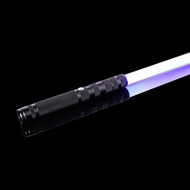 Lightsaber RGB 16 Colors Metal Handle Double-edged Change Heavy Dueling Sound Two In One Light Metel Handle LED USB Charging