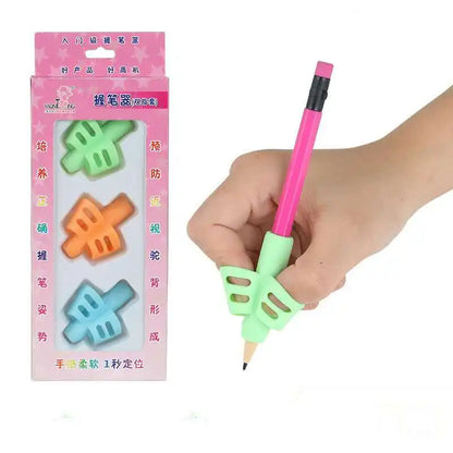 1/3pcs Children Writing Pencil Pan Holder Kids Learning Practise Silicone Pen Aid Grip Posture Correction Device for Students