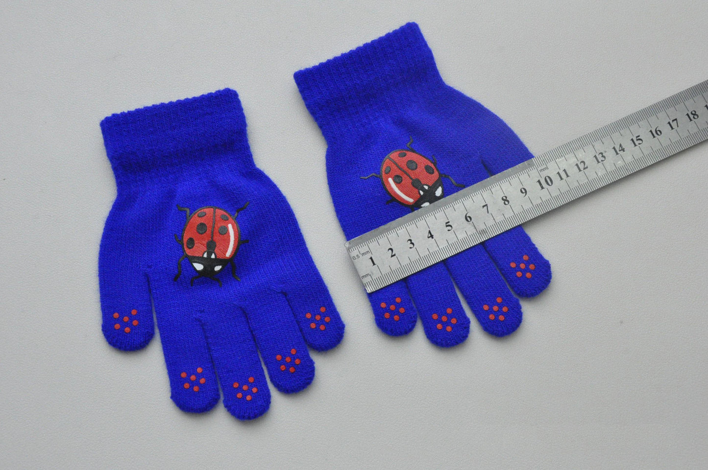 Children Knitted Warm Gloves For 5-12Y Baby Students Winter New Insect Full Finger Mittens Outdoor Cycling Skiing Gloves