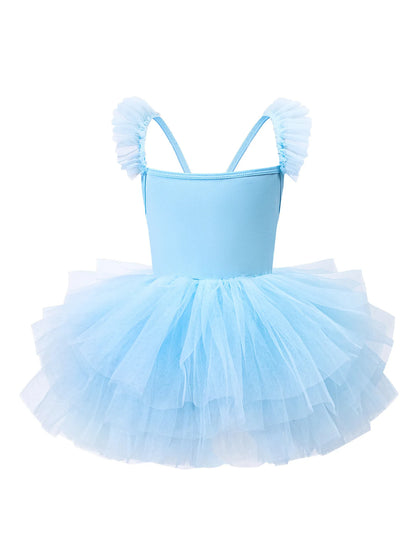 Baby Girl Princess Tutu Dress Sleeveless Infant Toddler Puffy Ballet Dress Black Pink White Party Dance Baby Clothes 1-8Y