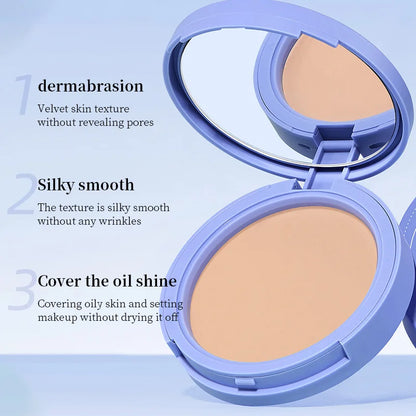 Life Girls Skin Tone Waterproof, Sweat-Proof Powder, Naturally Brightens, Conceals Concealer, Soft and Smooth, Natural and Transparent, Transparent Makeup, Self-Puff