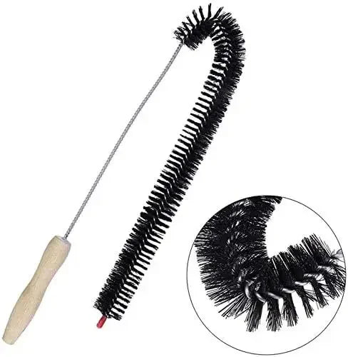 Flexible Long Pipeline Cleaning Brush Reusable Pipework Brush with Handle Dryer Vent Cleaning Kit for Bathroom Toilet Kitchen