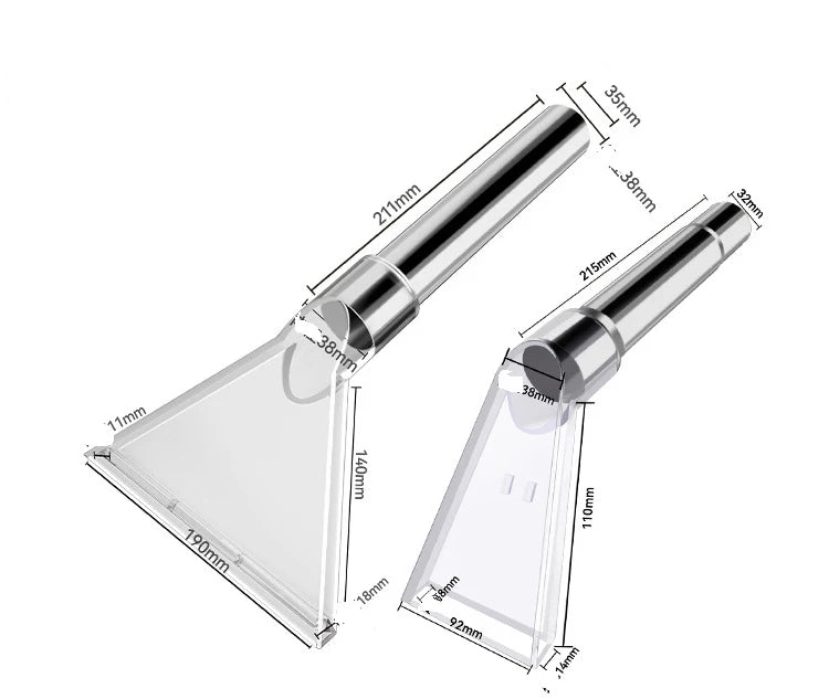 Carpet Cleaner Transparent Nozzles, Swivel Head Vacuum Cleaner Brush, Nozzle Brush Head For Vacuum Cleaners