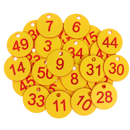 20/50pcs ABS Farm Number Tags Mating Box Beekeeping Husbandry Hanging Numbered Tag Beekeeping tools