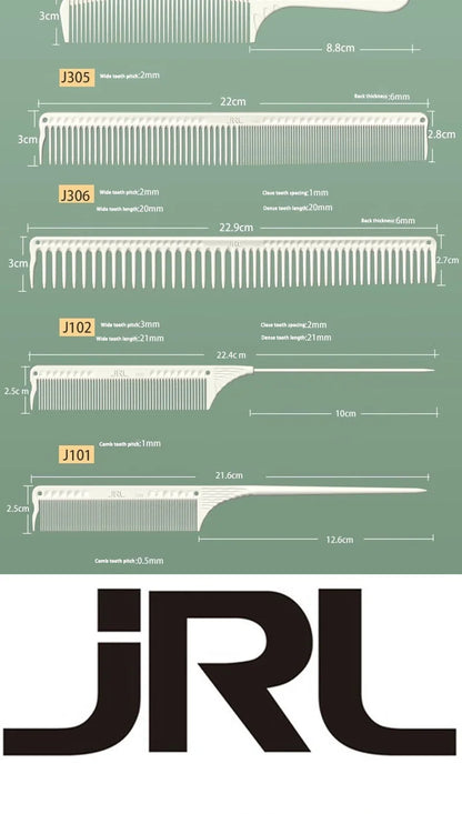 JRL Professional Barber Comb - Heat Resistant 240° Hairdressing Comb for Styling