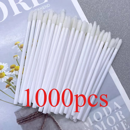 50/1000 PCS Lip Brushes Disposable Cosmetic Lip Brush Lipstick Lip Glossy Wands Cleaner Applicator Eyeshadow Makeup Brush Tool