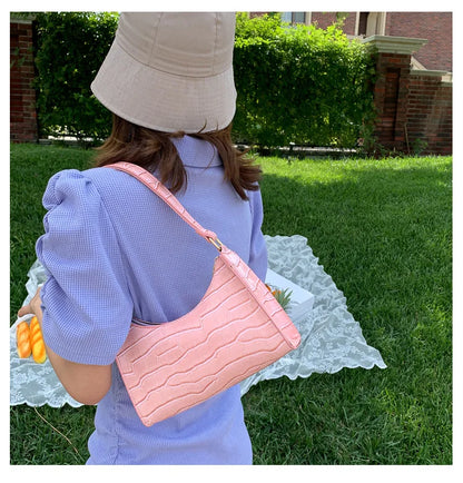 Fashion Exquisite Shopping Bag Retro Casual Women Totes Shoulder Bags Female Leather Solid Color Chain Handbag for Women 2023