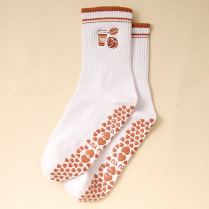 1pairs of women's Pilates socks, soft and comfortable, high elasticity and non restrictive, suitable for all seasons